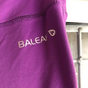 Baleaf Pants - Baleaf Size Large Purple Cropped Workout Leggings Baleaf Pants - Baleaf Size Large Purple Cropped Workout Leggings